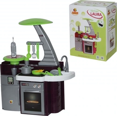 Игровой модуль "Кухня Laura" с варочной панелью, коробка (Полесье)