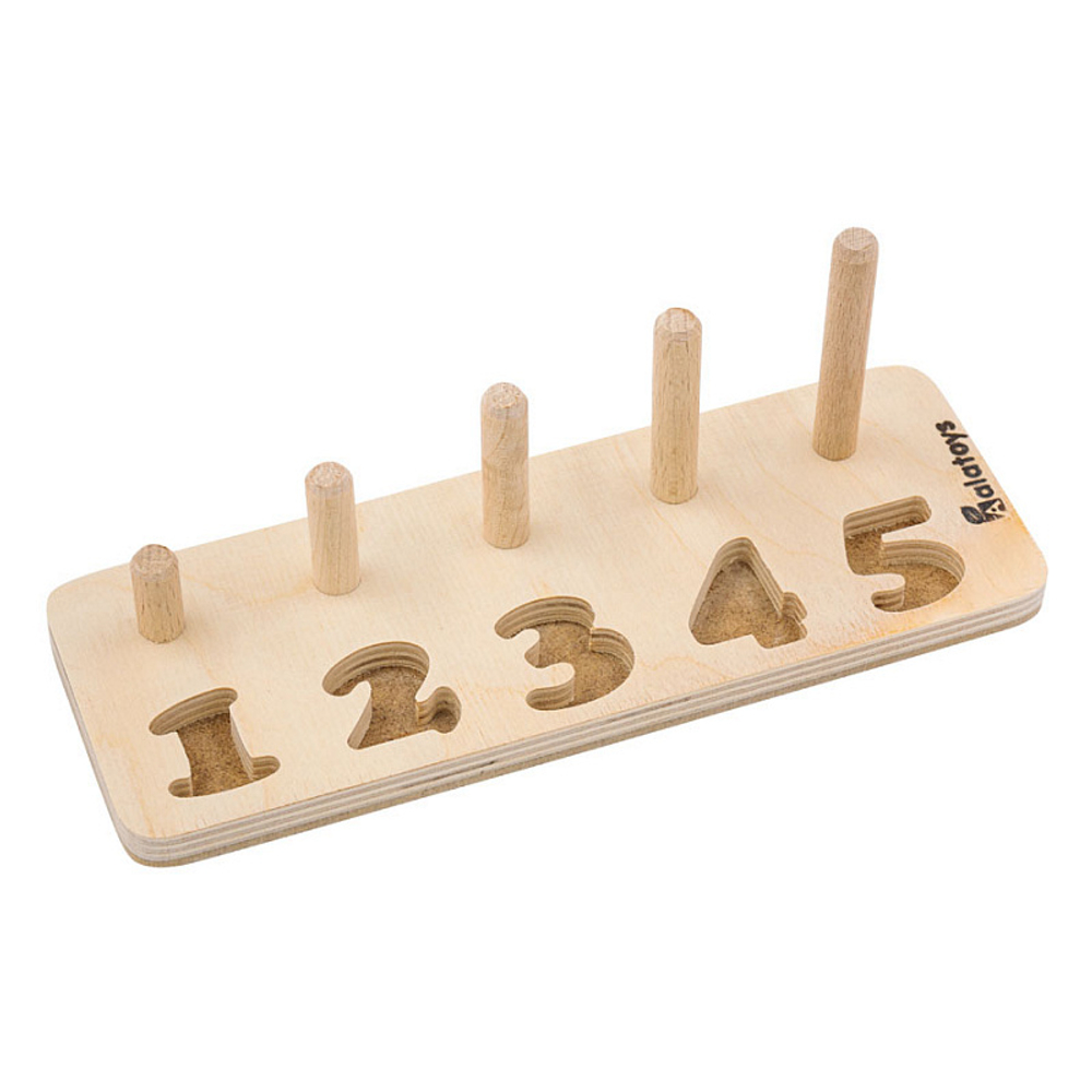 Пирамидка СЧЕТЫ 15 деталей + основание + цифры арт. ПСЧ3005