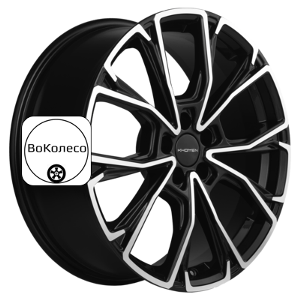 7,5x19/5x114,3 ET40 D67,1 KHW1907 (Mitsubishi) Black-FP Khomen Wheels