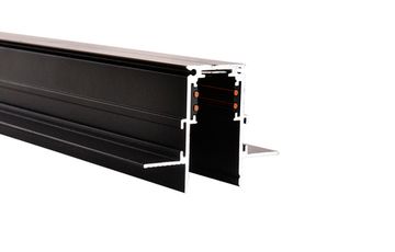 Шинопровод магнитный встраиваемый для трекового светильника 3 метра CLT 0.123 01 L3000 BL чёрный Space Crystal Lux