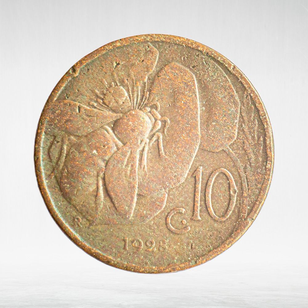 Italy 10 Centesimi 1928 R "Victor Emmanuel III", F