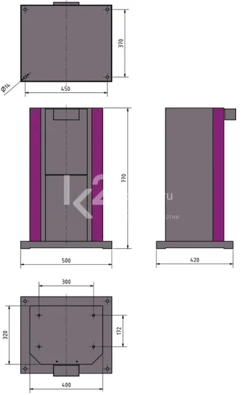 Подставка универсальная для станков Optimum GU 4-H
