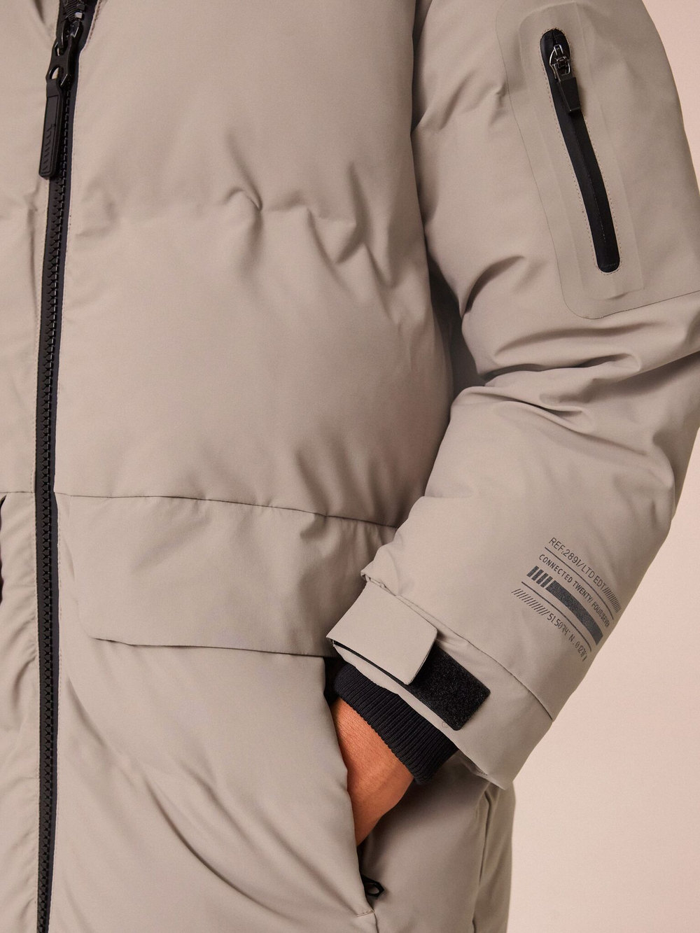 Пуховик непромокаемый для мальчика Next 414-149, Бежевый