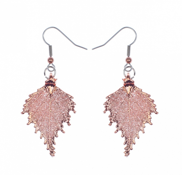 Серьги листья Ester Bijoux Маргаритки OR1008/M-S/BL BW