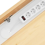 IKEA Письменный стол HEMNES,155*65*74, белый-коричневый, КЫМОР (ХЕМНЭС ИКЕА)