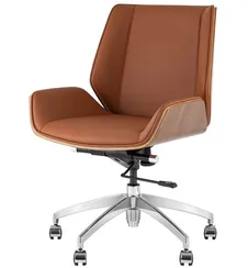 Кресло офисное Crown коричневое