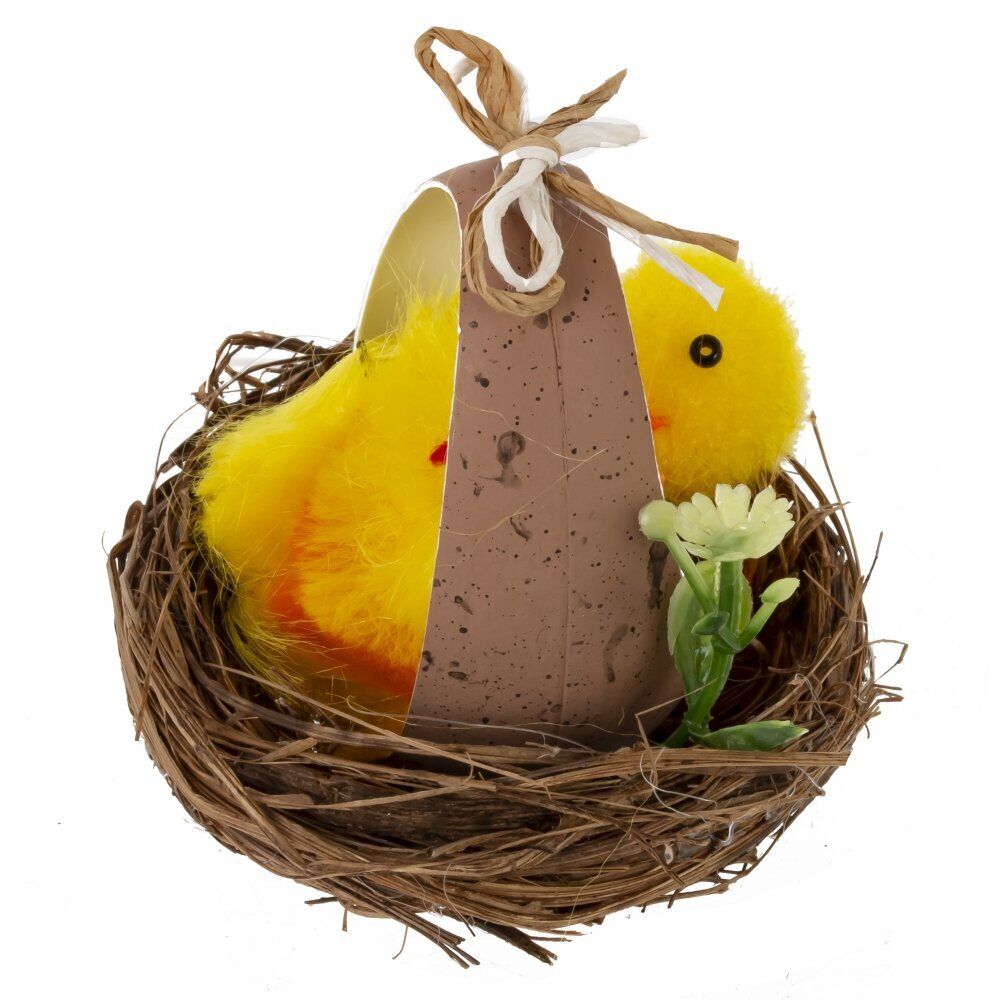 GAEM Набор из 2-х изделий декоративных "Гнездо пасхальное" (5,5*5), L11 W6 H6 см