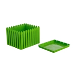 Кашпо Лардо квадратное салатовый 426х300мм