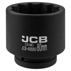 Головка ударная 1'', 80мм (12гр.) JCB JCB-48880