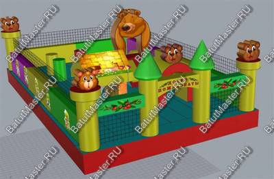 Надувной батут "Медвежата"