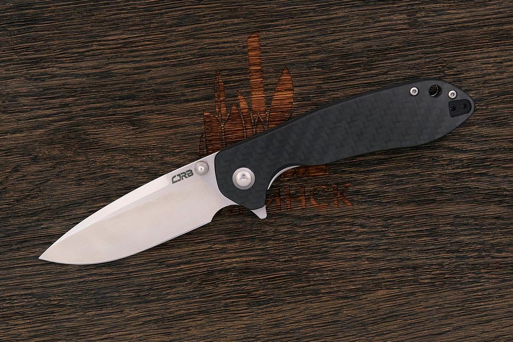 Нож складной CJRB Scoria, клинок 88мм, сталь D2, рукоять карбон