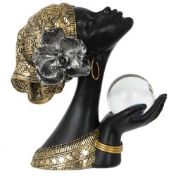 GAEM Фигурка декоративная "Африканка", L22 W10 H23 см