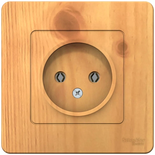 РОЗЕТКА С/У без з/к б/шт 16А 250В, ясень BLNRS000015