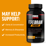 Force Factor, Forbrain® Focus, 60 растительных капсул