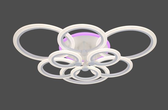 3009/3+3+3 WT+RGB (1) Люстра MN (RL)