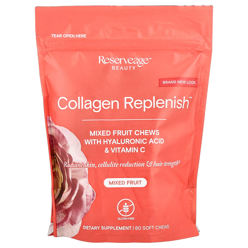 Reserveage Beauty, Collagen Replenish ™, жевательные таблетки, 60 жевательных таблеток
