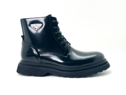 Ботинки Prada Brushed leather combat
