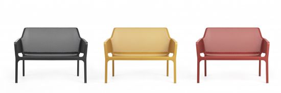 Диван пластиковый Net Bench коралловый