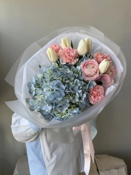 Облако с голубой Гортензией коллекция Spring 26