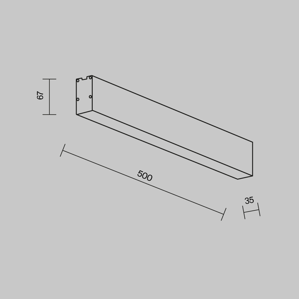 Линейный светильник Technical LL311042