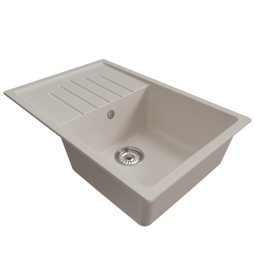 Мойка ML-GM19 КОМФОРТ с крылом, белая (331), 750*500*200мм