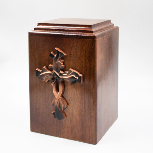 Урна для праха "Сандал" Крест медный