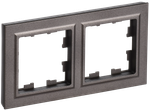 BRITE Рамка 2-местная IP44 РУ-2-БрТБ-44 темная бронза IEK