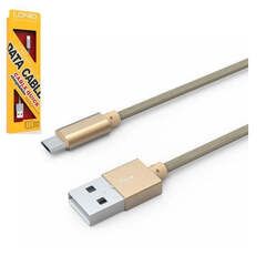 Кабель USB - Lightning 2.4А LDNIO LS08 1м (100 см) (Золотой)