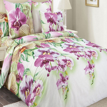 Комплект постельного белья "ВЛ. МАЛЬДИВЫ", бязь Премиум, 100% хлопок, Россия.