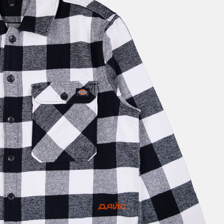 Рубашка мужская Dickies Sacramento Long Sleeve Shirt артикул:WLR23BLK - купить в магазине Дайс