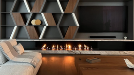 Оформление пространства вокруг биокамина