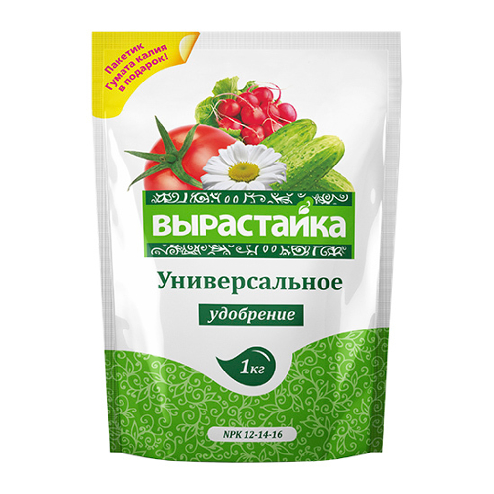 Удобрение комплексное- Универсальное "Вырастайка"1кг/25шт.уп