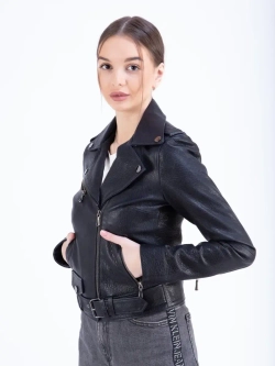 Косуха кожаная куртка женская Турция