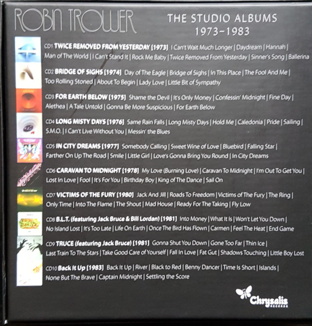 Robin Trower / The Studio Albums 1973-1983 (10CD)