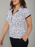 Блузка БЛ-115/белыйгорох