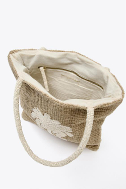 ZARA СУМКА-ШОПЕР, СВЕТЛО-БЕЖЕВЫЙ