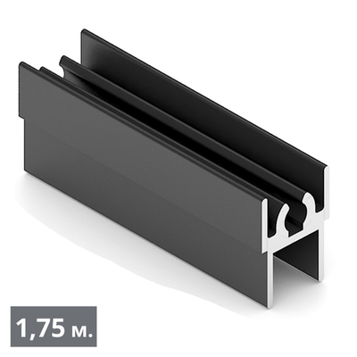СТАНДАРТ Рамка верхняя двери (1,75 м) черный матовый (RAL) (AS0720) Aristo