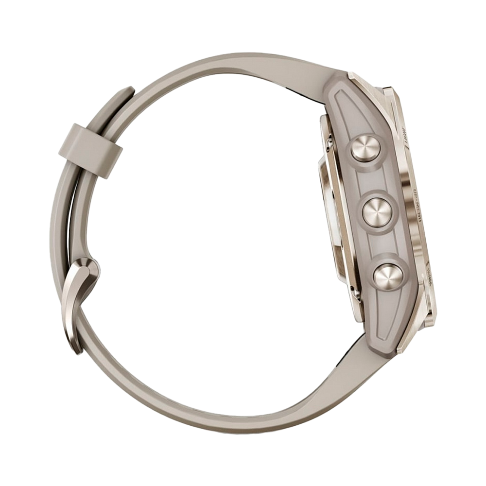 Умные часы Garmin Epix Pro (Gen 2), 42mm, Sapphire Edition Soft Gold with Light Sand Band (010-02802-11)