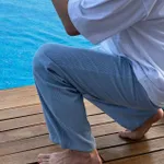 Брюки Смерч #4 Вельветовые Голубые