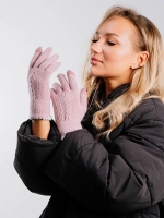 Перчатки теплые вязаные