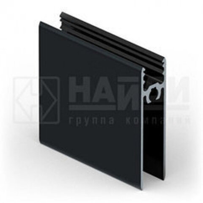 Рамка нижняя двери (5,40 м) Черный глянец