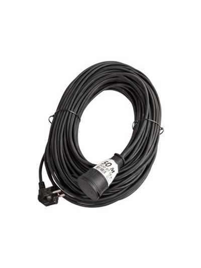 Удлинитель-шнур 1х50м 10А IP44 3500Вт 220-350В КГ 2х1.0мм каучук КОСМОС YSHKsm50m-1g(10A)KG