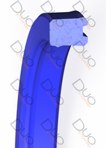 Штоковое уплотнение УШ-10 (62.05x72.2x8.25) ПУ