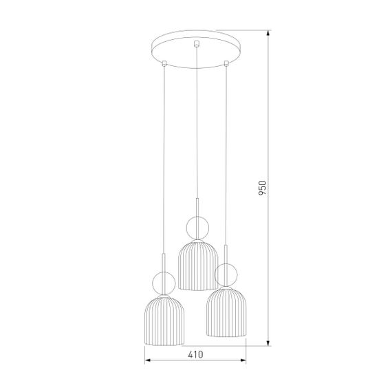 Подвесной светильник TK Lighting 11021 Sophia Cognac a071820