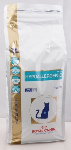 Royal Canin Hypoallergenic DR25 Диета для Кошек при Пищевой Аллергии