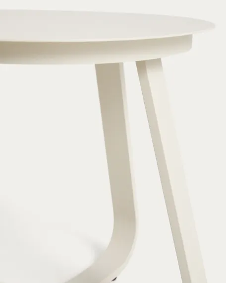 Уличный столик Tamaris из алюминия цвета экрю Ø48 см