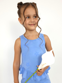 02-147-4 Комплект для девочки (туника+брюки)