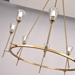 Люстра На Штанге Torche De Verre Round Chandelier 8 By Imperiumloft