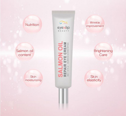 Eyenlip Salmon Oil Repair Eye Cream восстанавливающий крем для век с лососевым маслом и пептидами