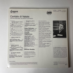Винтажная виниловая пластинка LP Peter Schreier, Cappella Sagittariana, Dietrich Knothe, Cantate di Natale Weihnachtskantaten Des Barock Und Rokoko (Германия 1977)